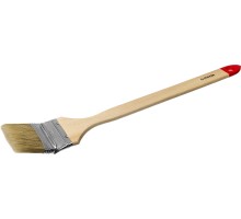 Радиаторная кисть UNIVERSAL, 63 мм, 2,5", светлая натуральная щетина, деревянная ручка, все виды ЛКМ, радиаторная кисть STAYER 0112-63_z01