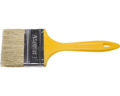 Плоская кисть UNIVERSAL, 100 мм, 4", светлая натуральная щетина, пластмассовая ручка STAYER 0107-100_z01