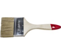 Плоская кисть UNIVERSAL, 100 мм, 4", светлая натуральная щетина, деревянная ручка, все виды ЛКМ STAYER 0101-100