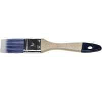 Плоская кисть AQUA, 38 мм, 1,5", искусственная щетина, деревянная ручка, для воднодисперсионных и акриловых ЛКМ STAYER 01032-038
