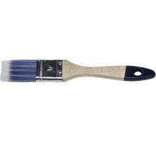 Плоская кисть AQUA, 38 мм, 1,5", искусственная щетина, деревянная ручка, для воднодисперсионных и акриловых ЛКМ STAYER 01032-038