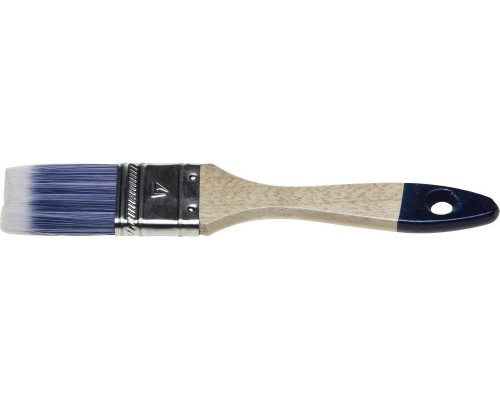 Плоская кисть AQUA, 38 мм, 1,5", искусственная щетина, деревянная ручка, для воднодисперсионных и акриловых ЛКМ STAYER 01032-038