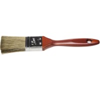 Плоская кисть LASUR-LUX, 38 мм, 1.5", смешанная щетина, деревянная ручка, для высокотекучих ЛКМ STAYER 01051-038