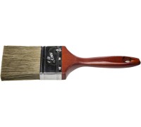 Плоская кисть LASUR-LUX, 63 мм, 2.5", смешанная щетина, деревянная ручка, для высокотекучих ЛКМ STAYER 01051-063