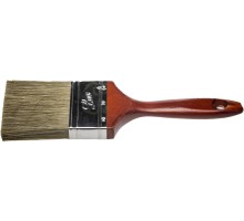 Плоская кисть LASUR-LUX, 63 мм, 2.5", смешанная щетина, деревянная ручка, для высокотекучих ЛКМ STAYER 01051-063