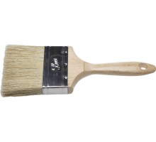 Плоская кисть UNIVERSAL-lux, 100 мм, 4", светлая натуральная щетина, деревянная ручка, все виды ЛКМ STAYER 01053-100