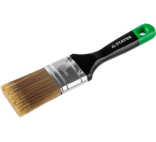 Плоская кисть UNIVERSAL-ARTEX, 50 мм, 2", искусственная щетина, деревянная ручка, для высокотекучих ЛКМ STAYER 0106-050