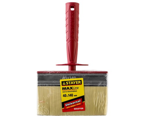 Макловица UNIVERSAL, 4x14 см, светлая щетина, пластмассовый корпус, все виды ЛКМ STAYER 01824-14