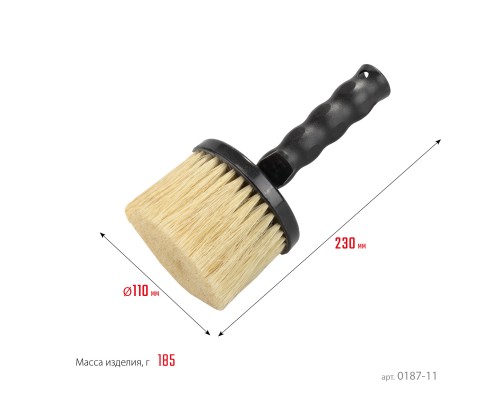 Макловица PROLine, 110 мм, щетина из натурального растительного волокна, круглая, битумная, все виды ЛКМ STAYER 0187-11