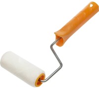 Малярный мини-валик в сборе VELOUR, 15x70 мм, бюгель 6 мм, ворс 4 мм, 50% акрил, 50% шерсть, для лаков и эмалей STAYER 03-0501-07_z01