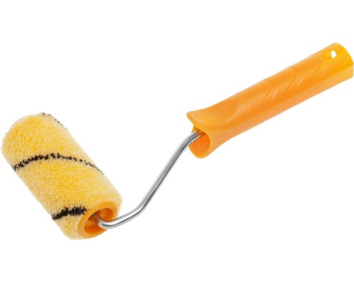 Малярный миди-валик с ручкой DUALON, 30x100 мм, бюгель 6 мм, ворс 7 мм, полиакрил, все виды ЛКМ STAYER 03184-10