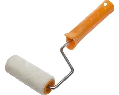 Малярный валик VELUR, 30x100 мм, бюгель 6 мм, ворс 4 мм, 50% акрил, 50% шерсть, для лаков и эмалей STAYER 0331-10_z01