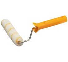 Малярный мини-валик в сборе GIRPAINT, 15x160 мм, бюгель 6 мм, ворс 10 мм, полиакрил, все виды ЛКМ STAYER 03-0509-16_z01