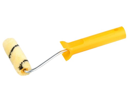 Малярный мини-валик в сборе DUALON, 15x110 мм, бюгель 6 мм, ворс 7 мм, полиакрил, все виды ЛКМ STAYER 03-05812-11