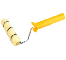 Малярный мини-валик в сборе DUALON, 15x160 мм, бюгель 6 мм, ворс 7 мм, полиакрил, все виды ЛКМ STAYER 03-05812-16