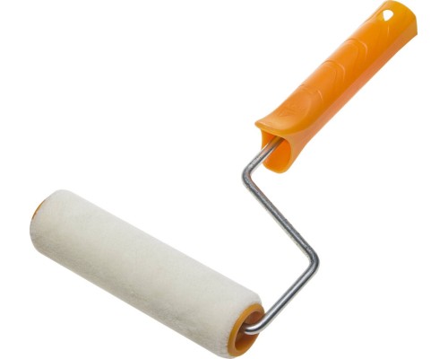 Малярный валик VELUR, 30x150 мм, бюгель 6 мм, ворс 4 мм, 50% акрил, 50% шерсть, для лаков и эмалей STAYER 0331-15_z01