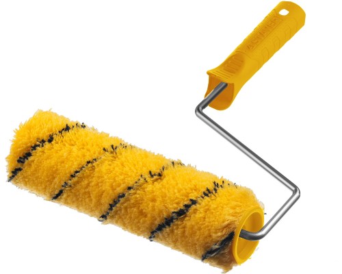 Малярный валик DUALON, 40x180 мм, бюгель 6 мм, ворс 12 мм, полиакрил, все виды ЛКМ STAYER 03184-18_z02