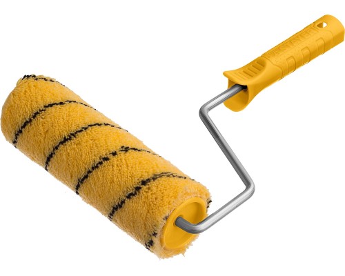 Малярный валик DUALON, 48x180 мм, бюгель 8 мм, ворс 12 мм, полиакрил, все виды ЛКМ STAYER 03182-18_z02