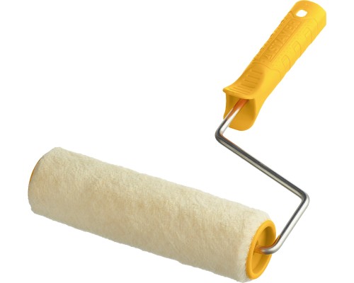 Малярный валик VELUR, 40x180 мм, бюгель 6 мм, ворс 4 мм, 50% акрил, 50% шерсть, для лаков и эмалей STAYER 0331-18_z02