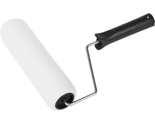 Малярный валик ПОРОЛОН, 44x240 мм, бюгель 6 мм, ворс 2 мм, для водоэмульсионных, акриловых красок и эмали STAYER 0360-24_z01