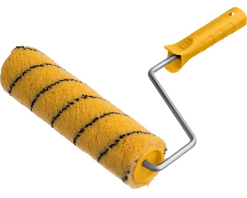 Малярный валик DUALON, 48x240 мм, бюгель 8 мм, ворс 12 мм, полиакрил, все виды ЛКМ STAYER 03182-24_z02