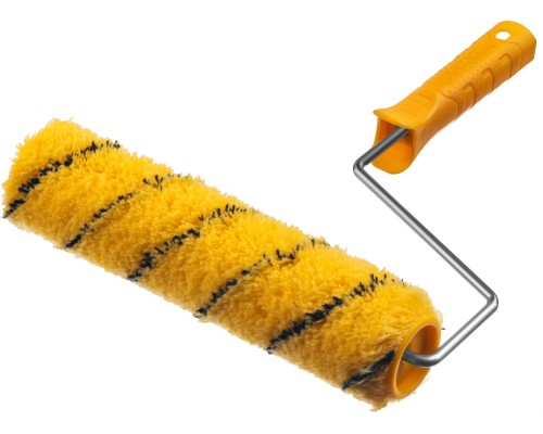 Малярный валик DUALON, 40x240 мм, бюгель 6 мм, ворс 12 мм, полиакрил, все виды ЛКМ STAYER 03184-24_z02