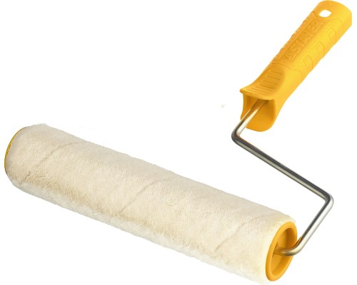 Малярный валик VELUR, 40x240 мм, бюгель 6 мм, ворс 4 мм, 50% акрил, 50% шерсть, для лаков и эмалей STAYER 0331-23_z02