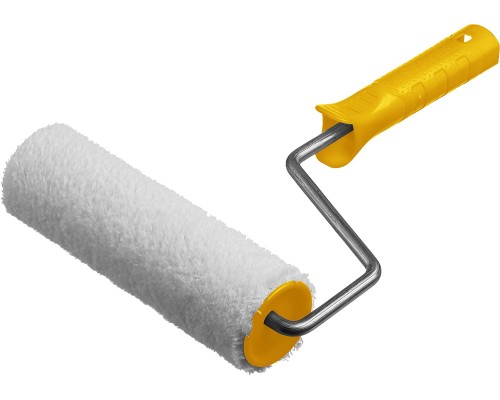 Малярный валик VELUR, 48x180 мм, бюгель 8 мм, ворс 4 мм, 50% акрил, 50% шерсть, для лаков и эмалей STAYER 0332-18_z02