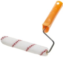 Малярный мини-валик в сборе VELOUR, 15x110 мм, бюгель 6 мм, ворс 4 мм, 50% акрил, 50% шерсть, для лаков и эмалей STAYER 03-0501-11_z01