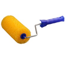 Малярный валик 80x180 мм, бюгель 6 мм, структурный поролон, для водоэмульсионных, акриловых красок и эмали STAYER 0365-18