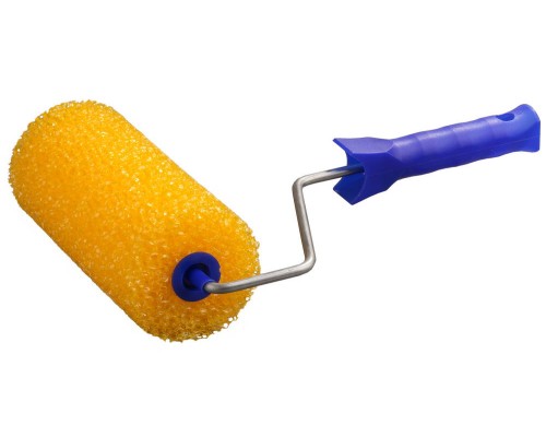 Малярный валик 80x180 мм, бюгель 6 мм, структурный поролон, для водоэмульсионных, акриловых красок и эмали STAYER 0365-18