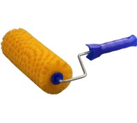 Малярный валик 80x180 мм, бюгель 6 мм, структурный поролон, для водоэмульсионных, акриловых красок и эмали STAYER 0367-18