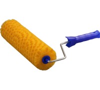 Малярный валик 80x240 мм, бюгель 6 мм, структурный поролон, для водоэмульсионных, акриловых красок и эмали STAYER 0367-24