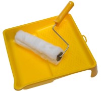 Малярный валик в наборе с ванночкой ВЕСТАН, 44x240 мм, ворс 15 мм, бюгель 6 мм, полиакрил, все виды ЛКМ STAYER 0540-24