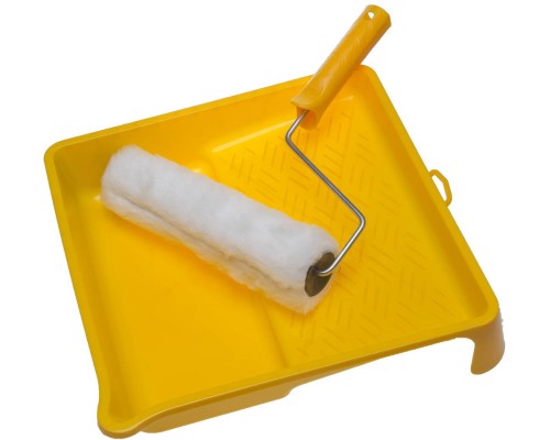 Малярный валик в наборе с ванночкой ВЕСТАН, 44x240 мм, ворс 15 мм, бюгель 6 мм, полиакрил, все виды ЛКМ STAYER 0540-24