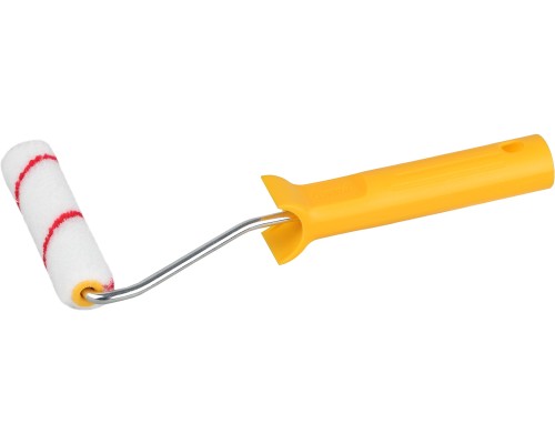 Малярный мини-валик в сборе NYLON, 15x110 мм, бюгель 6 мм, ворс 8 мм, полиамид, для агрессивных сред STAYER 03-0506-11_z01