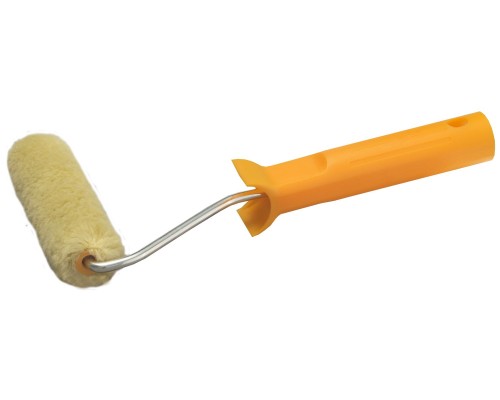 Малярный мини-валик в сборе SYNTEX, 15x160 мм, бюгель 6 мм, ворс 12 мм, полиакрил, все виды ЛКМ STAYER 03-0512-16_z01