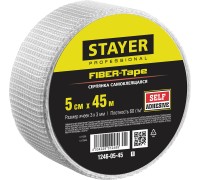 Самоклеящаяся серпянка FIBER-Tape, 5 смx45 м, 3x3 мм STAYER 1246-05-45_z01