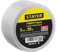 Самоклеящаяся серпянка FIBER-Tape, 5 смx20 м, 3x3 мм STAYER 1246-05-20_z01