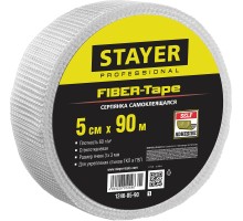 Самоклеящаяся серпянка FIBER-Tape, 5 смx90 м, 3x3 мм STAYER 1246-05-90_z01