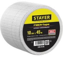 Самоклеящаяся серпянка FIBER-Tape, 10 смx45 м, 3x3 мм STAYER 1246-10-45