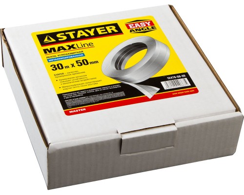 Металлизированная лента 50 ммx30 м, углозащитная STAYER 12478-50-30