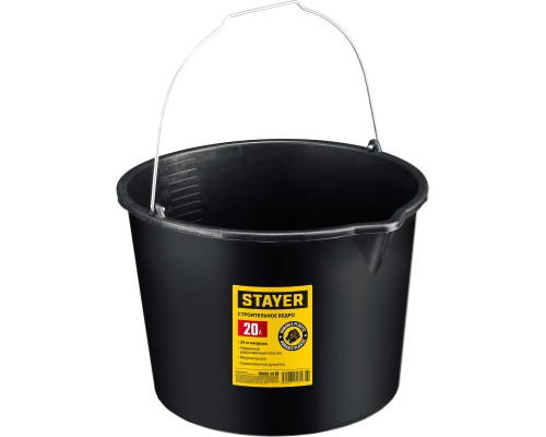 Строительное пластиковое ведро STRONG, 20 л STAYER 06083-20_z02