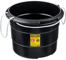 Строительное пластиковое ведро STRONG, 40 л, с канатными ручками STAYER 06085-40_z01