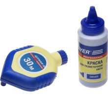 Разметочный шнур-отвес с синей краской в двухкомпонентном корпусе 30 м, 110 г STAYER 2-06383-H2