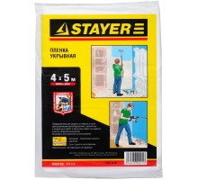 Защитная укрывочная пленка 4 м, 5 м, 12 мкм STAYER 1225-15-05