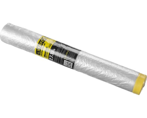 Защитная пленка-маскер с клейкой лентой 2.7x15 м, 9 мкм ПВД STAYER 12255-270-15