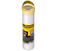 Защитная пленка-маскер с клейкой лентой 1.4x15 м, 9 мкм ПВД STAYER 12255-140-15