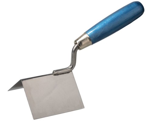 Кельма для внешних углов 80x60 мм, нержавеющее полотно, деревянная рукоятка STAYER 0835