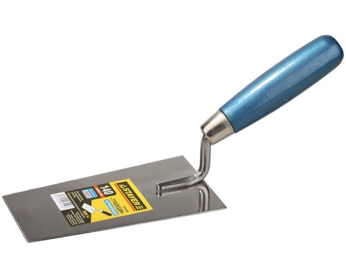 Кельма трапеция 140 мм, нержавеющее полотно, деревянная рукоятка STAYER 0830-14